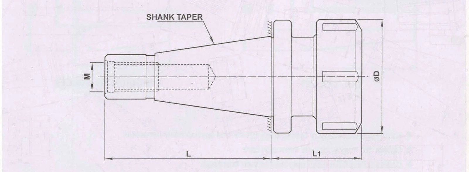 NT50 E-40 126.8 'E' Type Collet Chuck